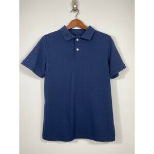 Cat & Jack Boys Navy Blue Short Sleeve Polo Shirt School Uniform Size XL 14